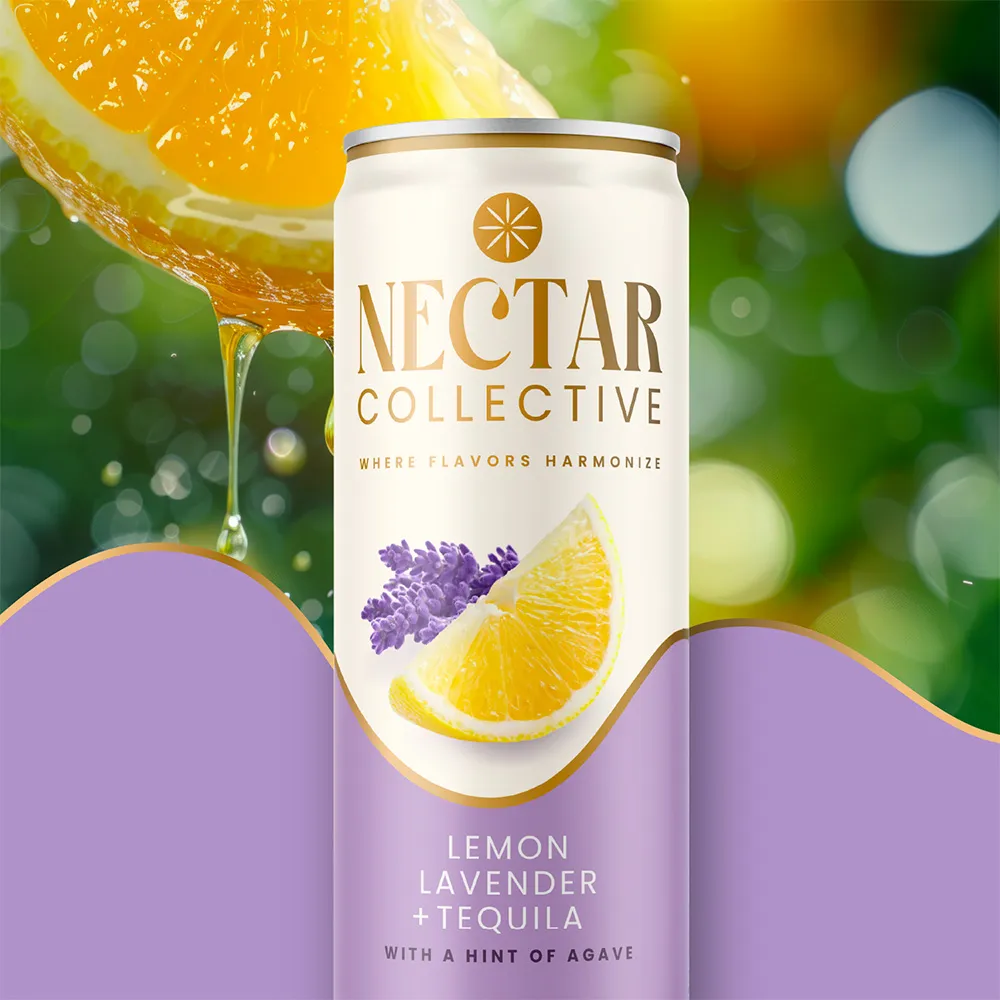 Can Lemon Lavender Tequila Honey Slice Nectar