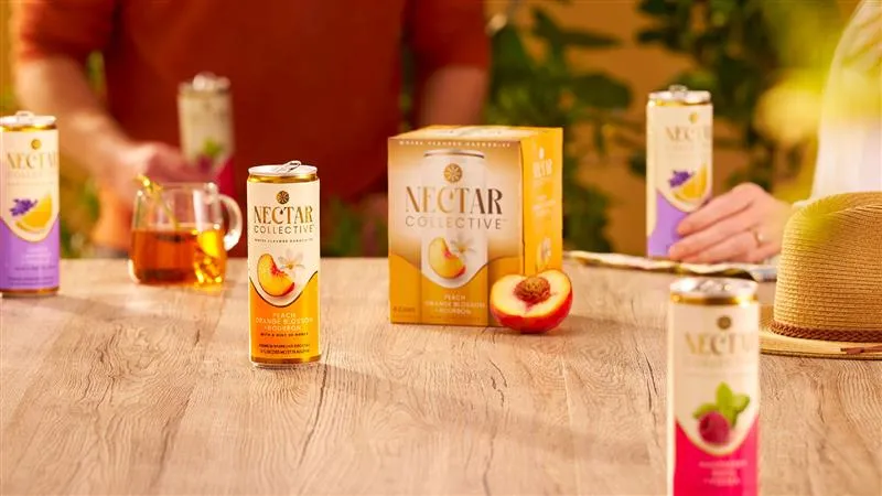 Cans Peach Raspberry Lemon Lavender Table Nectar